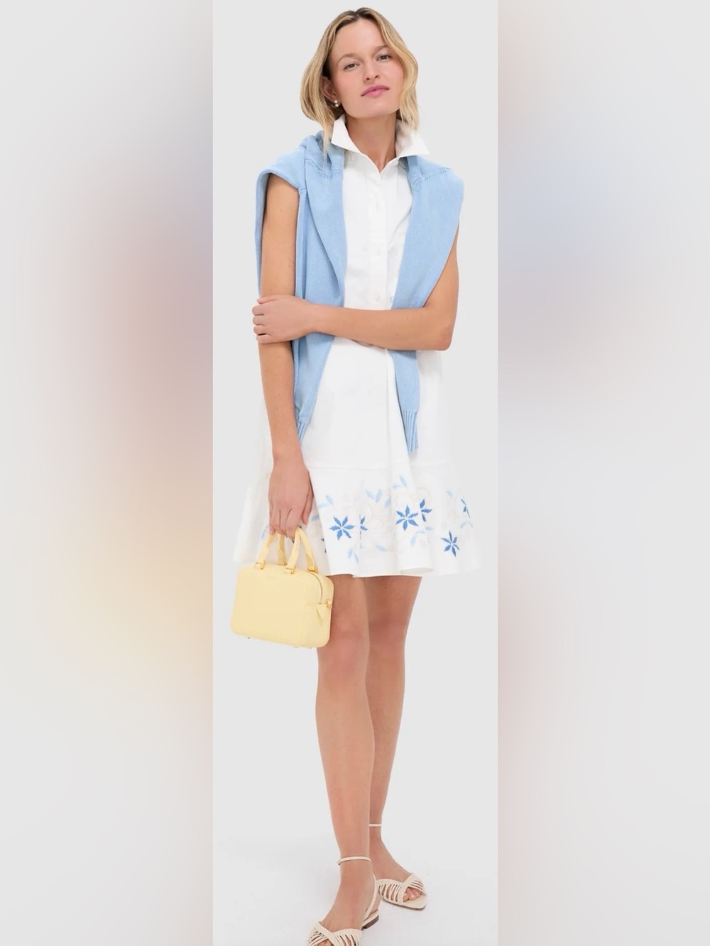 Tuckernuck White Embroidery Sleeveless Callahan Dress